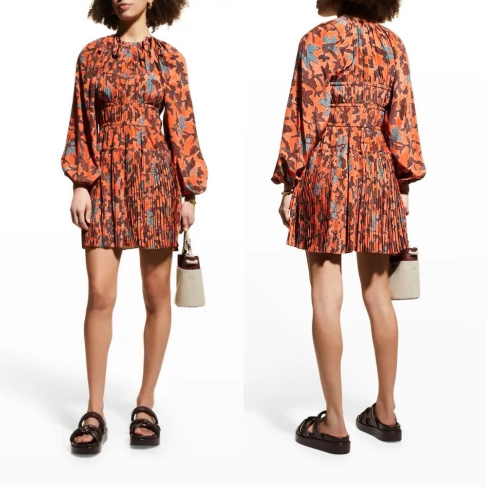 Ulla Johnson Vibrant Floral Mini Dress